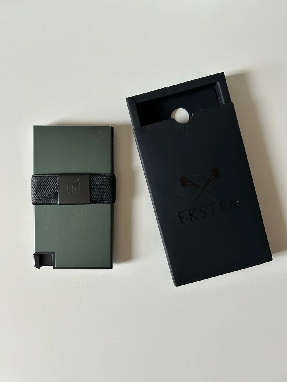 EKSTER Green Ore & Black Aluminum Cardholder Wallet
